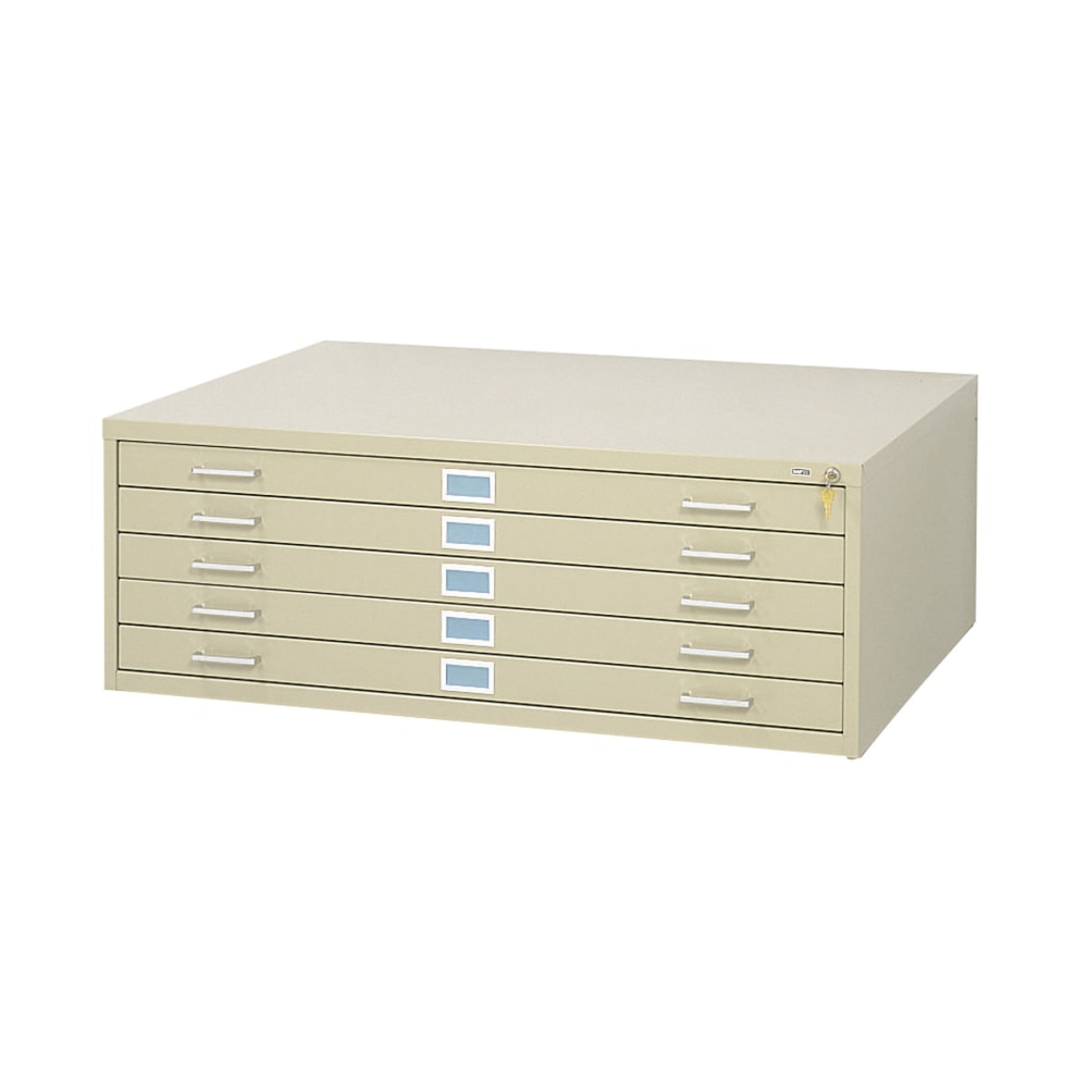 Safco 35 3/8inD Vertical 5-Drawer Vertical File Cabinet 3/8inD, Tropic Sand MPN:4996TSR