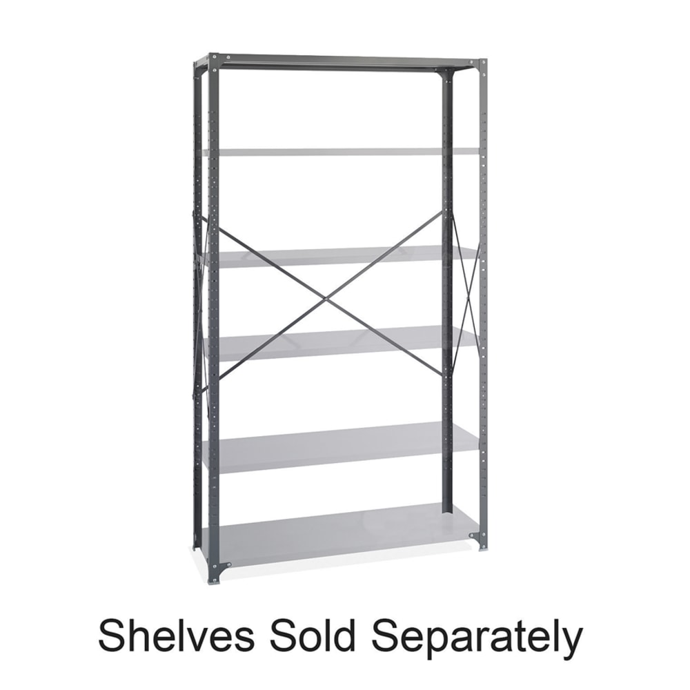 Safco Industrial Steel Shelving Post Pack, Gray MPN:6256