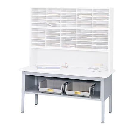 Sorting Table Base, 60 in W, Gray MPN:7749GR