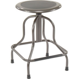 Safco® High Base Stool - Steel - Silver 6665