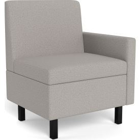 Safco® Movvi Single Seat Left Arm Dorset Platinum MISSALDT15