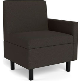 Safco® Movvi Single Seat Left Arm Dorset Slate MISSALDT16