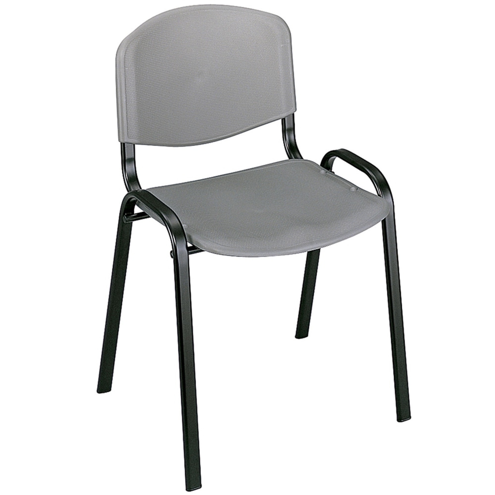 Safco Stack Chairs, Charcoal, Set Of 4 MPN:4185CH
