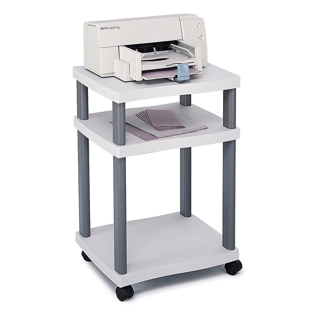 Safco Wave Deskside Printer Stand, Gray MPN:1860GR