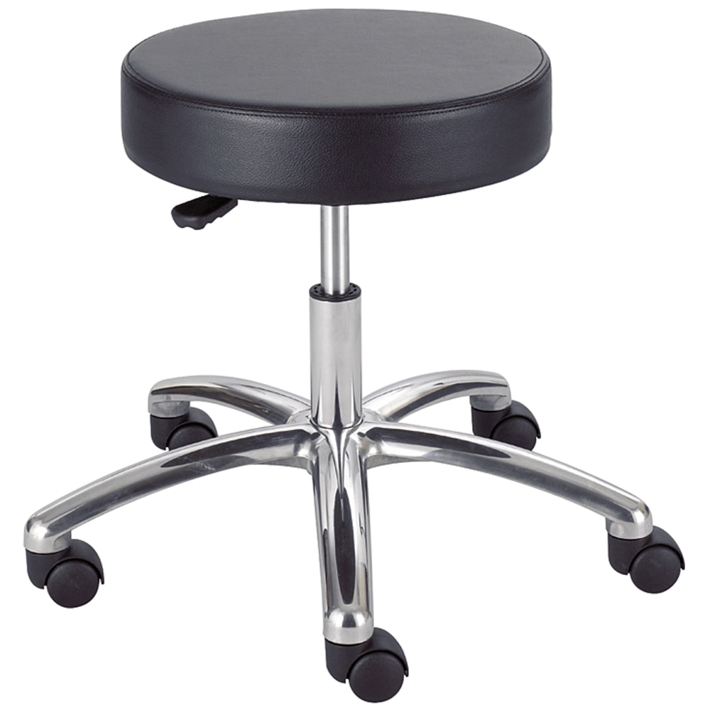 Safco Pneumatic-Lift Lab Stool Without Back, Black/Chrome MPN:3431BL