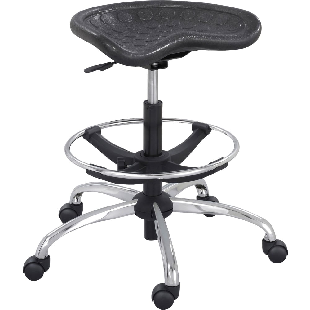 Safco SitStar Stool, Black/Chrome MPN:6660BL