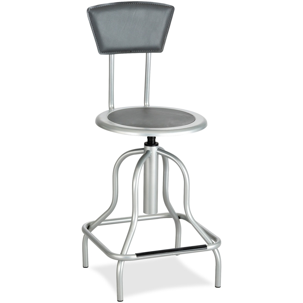 Safco Diesel Bonded Leather High-Back Stool MPN:6664SL