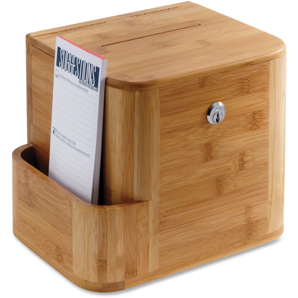 Safco Bamboo Suggestion Box, 4237NA MPN:4237NA