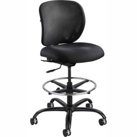 Safco® Vue Heavy Duty Stool - Fabric - Black 3394BL
