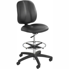Safco® Apprentice II Office Stool - Vinyl - Extended Height - Black 7084BL