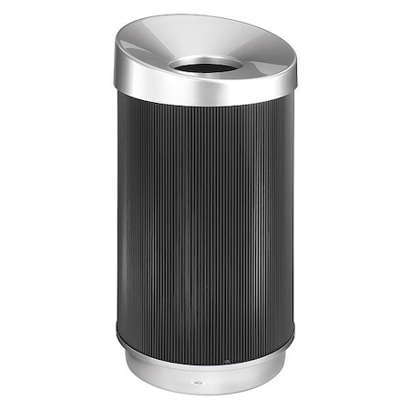 Trash Can, Round, 38 gal., Black MPN:9799BL