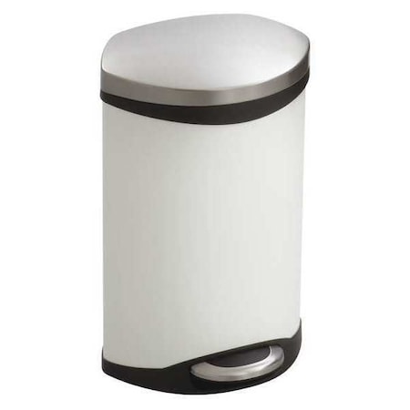 3 gal. Rigid Plastic Oval Wastebasket, White MPN:9901WH