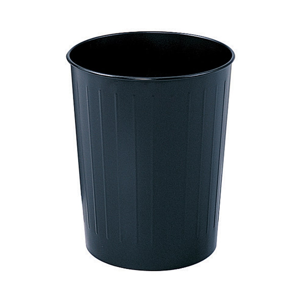 Safco Round Wastebasket, 5 7/8 Gallons, Black MPN:9604BL