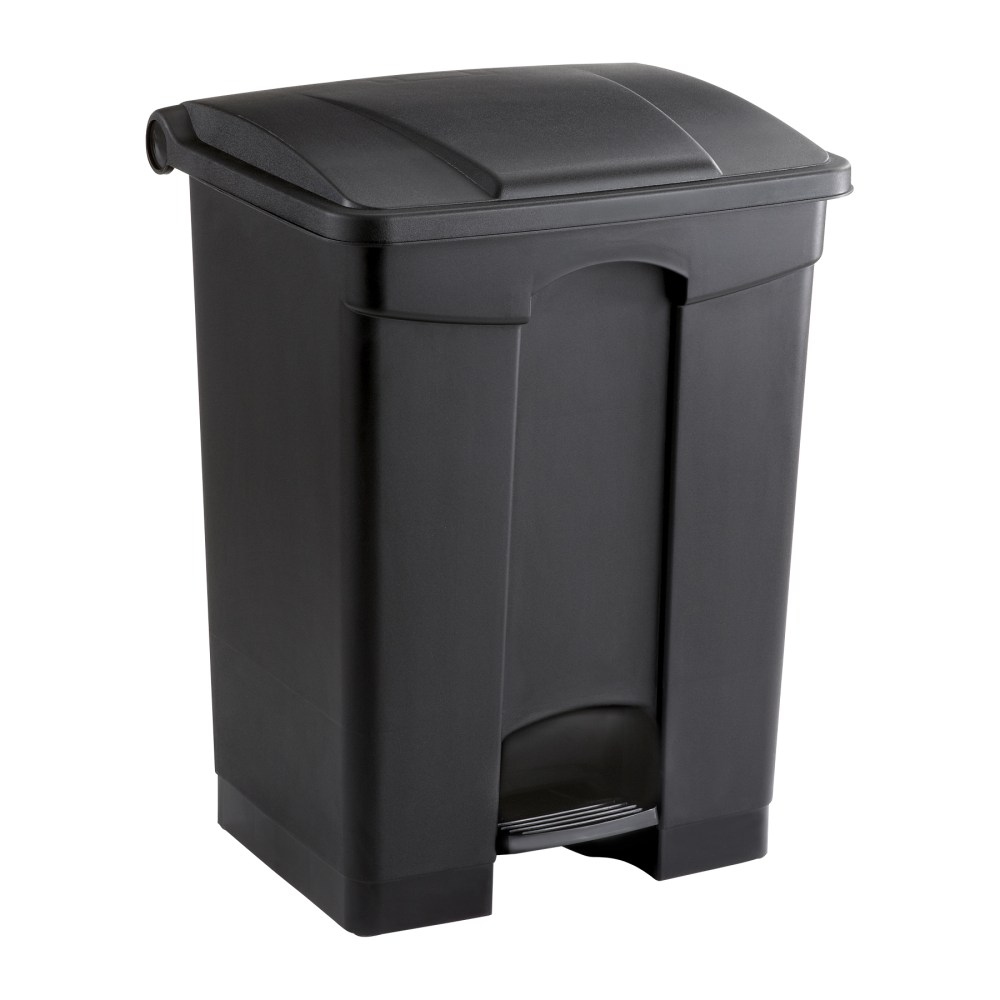 Safco Plastic Step-On Receptacle, 17 Gallon, Black MPN:9922BL