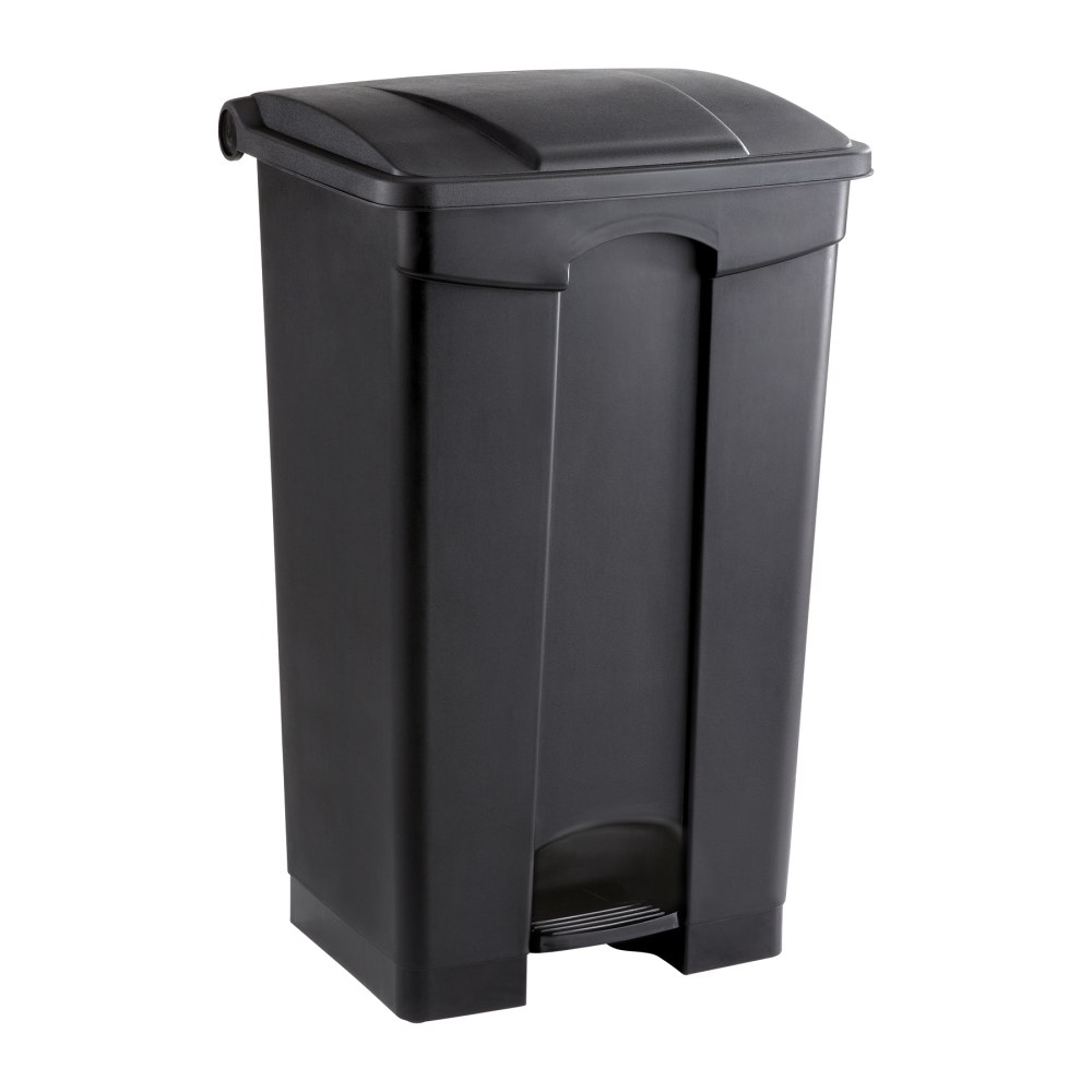 Safco Plastic Step-On Receptacle, 23 Gallon, Black MPN:9923BL