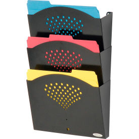 Triple Tray Letter Size Steel Wall Rack 3172BL