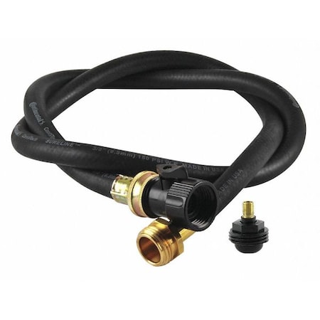 Water Hose, Rubber/Brass, Repair Part, 4 ft MPN:TPH4AW