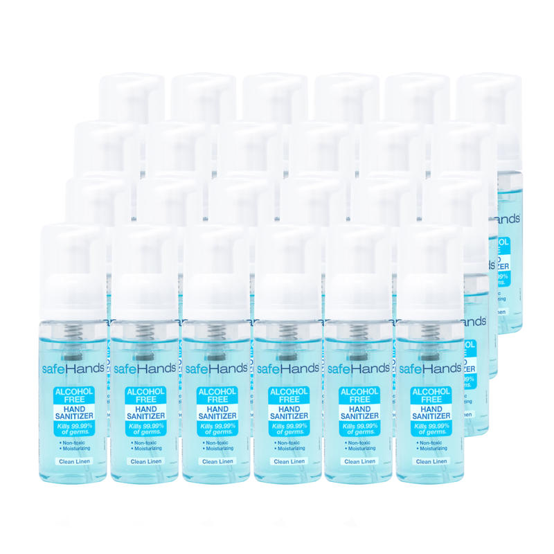 safeHands Alcohol-Free Hand Sanitizer, Clean Linen Scent, 1.75 Oz, Pack Of 24 Bottles MPN:SHC-1.75-24C