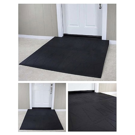 ADA Ramp, 4-1/4In.H, 56In.L, 48In.W, Black MPN:SRR2425