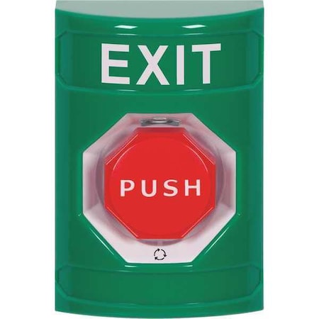 Exit Push Button, Green, SPDT, 2-7/8