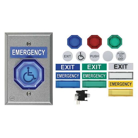 Universal Button, Momentary, 2 In. MPN:UB-2