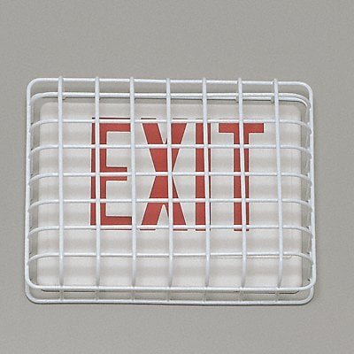 Wire Guard Steel White 13 3/4 Exit Sign MPN:STI 9640