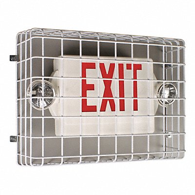 Wire Guard Steel White 20 1/2 Exit Sign MPN:STI-9740