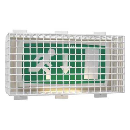 Wire Guard, Steel, White, 17 3/4, Emrg Lght MPN:STI-9644