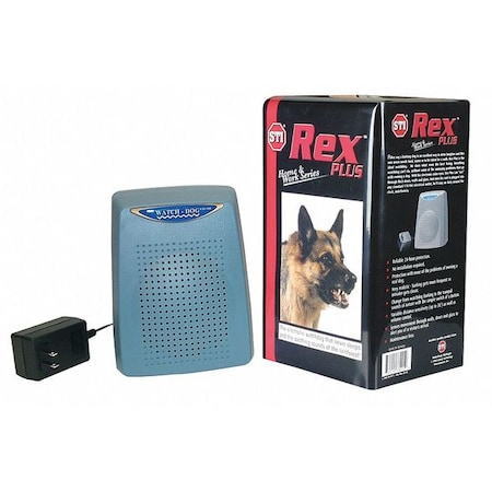 Barking Dog Alarm, 110VAC, ABS Plastic, Light Blue MPN:ED-50
