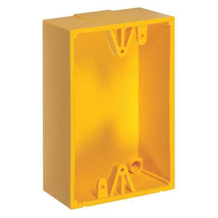 Back Box, Polycarbonate, 3.2 in Width, 1.6