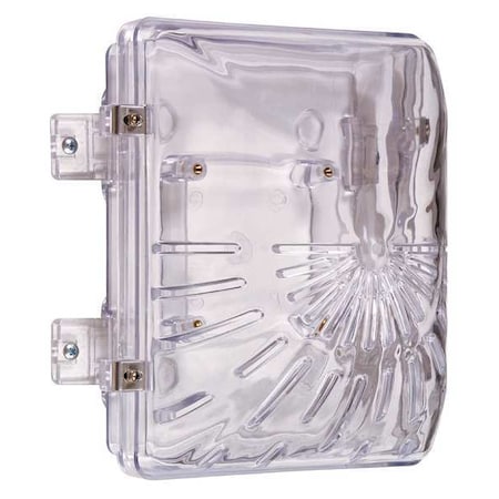 Horn/Strobe Damage Stopper Cover, Polycarbonate, Surface Mount, 6 1/2 in W x 8 1/2 in H x Clear MPN:STI-1210B
