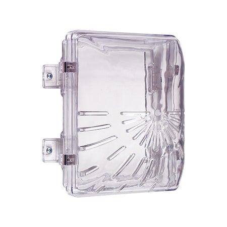 Universal Stopper Cover, Polycarbonate, Surface Mount, 6 1/2 in W x 8 1/2 in H x 4 3/4 in D, Clear MPN:STI-1210C