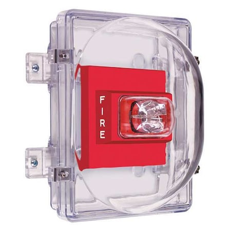 Strobe Damage Stopper Cover, Polycarbonate, Surface Mount, 6 1/2 in W x 8 1/2 in H x 3 1/2 in D MPN:STI-1221B