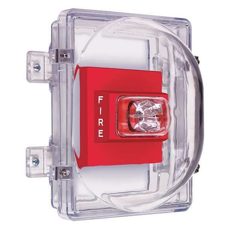 Strobe Damage Stopper Cover, Polycarbonate, Surface Mount, 6 1/2 in W x 8 1/2 in H x 4 3/4 in D MPN:STI-1221C