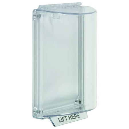 Enclosed Protective Cover, Polycarbonate, Flush Mount, 5 1/2 in W x 8 1/8 in H x 2 5/8 in D, Clear MPN:STI-13000NC