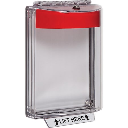 Universal Stopper Cover, Polycarbonate, Flush Mount, 5 1/2 in W x 8 1/8 in H x 2 5/8 in D MPN:STI-13010NR