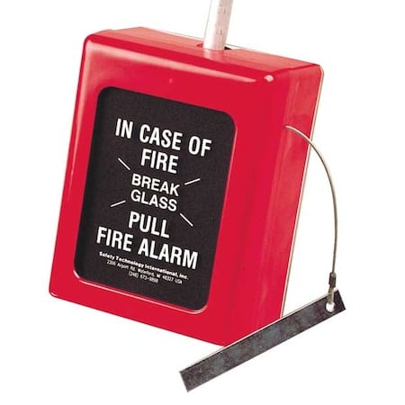 Fire Alarm Break Glass Cover, Glass, Polycarbonate, Surface Mount, 6 1/2 in W x 9 in H x 3 1/2 in D MPN:STI-4130