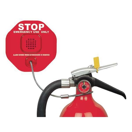 Fire Extinguisher Alarm, 12V, Polycrbonate MPN:STI-6200R