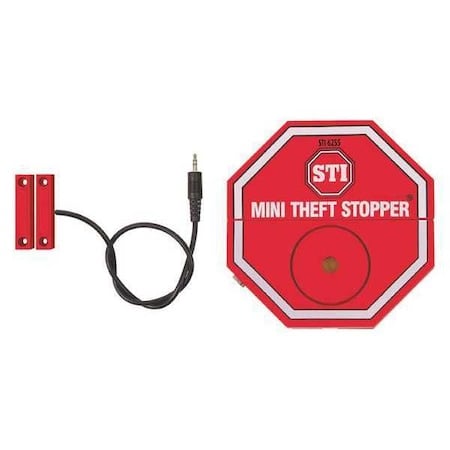 Protective Cabinet, ABS, Surface Mount, 3 1/2 in W x 3 1/2 in H x 1 in D, Red MPN:STI-6254