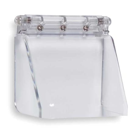 Keypad Cover, Polycarbonate, Flush Mount, 3 7/8 in W x 3 in H x 2 3/4 in D, Clear MPN:STI-6514