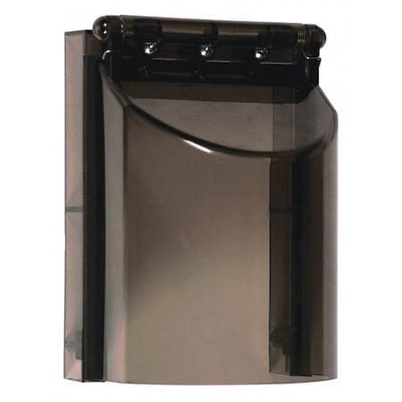 Keypad Cover, Polycarbonate, Flush Mount, 3 3/8 in W x 4 5/8 in H x 2 7/8 in D, Smoke MPN:STI-6522-S