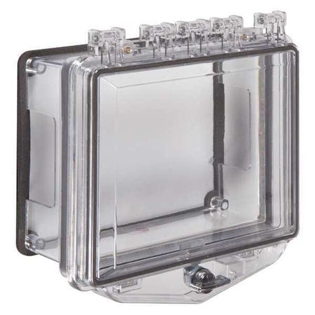 Enclosure, Polycarbonate, Surface Mount, 7 3/4 in W x 5 3/4 in H x 4 in D, Clear MPN:STI-7511D