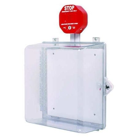 Protective Cabinet, Polycarbonate, Surface Mount, 12 1/4 in W x 14 1/4 in H x 6 1/2 in D, Clear MPN:STI-7533