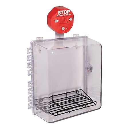 Protective Enclosure, Polycarbonate, Surface Mount, 12 1/4 in W x 14 1/4 in H x 6 1/2 in D, Clear MPN:STI-7533MED