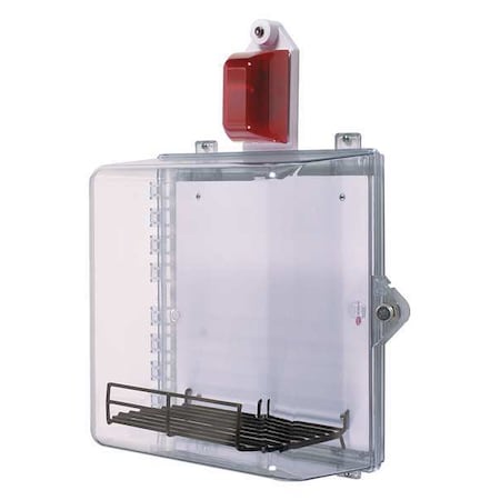 Protective Cabinet, Polycarbonate, Surface Mount, 16 1/4 in W x 8 1/4 in H x 16 1/2 in D, Clear MPN:STI-7534