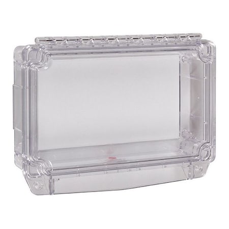 Universal Stopper Cover, Polycarbonate, Surface Mount, 8 1/4 in W x 4 3/4 in H x 2 in D, Clear MPN:STI-7700