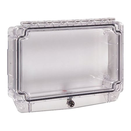 Universal Stopper Cover, Polycarbonate, Surface Mount, 8 1/4 in W x 4 3/4 in H x 2 in D, Clear MPN:STI-7730