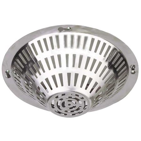Smoke Detector Guard, Stainless Steel, Flush Mount, 9 in W x 9 in H x 3 1/8 in D, Silver MPN:STI-8200-SS