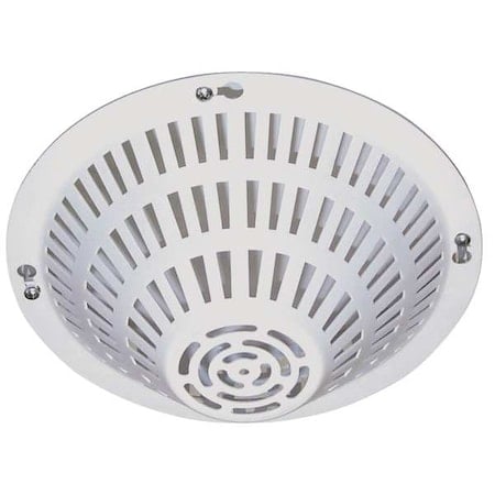 Smoke Detector Guard, Steel, Flush Mount, 9 in W x 9 in H x 3 1/8 in D, White MPN:STI-8200-W