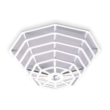 Smoke Detector Guard, Steel, Flush Mount, 7 in W x 7 in H x 3 1/4 in D, White MPN:STI-9604